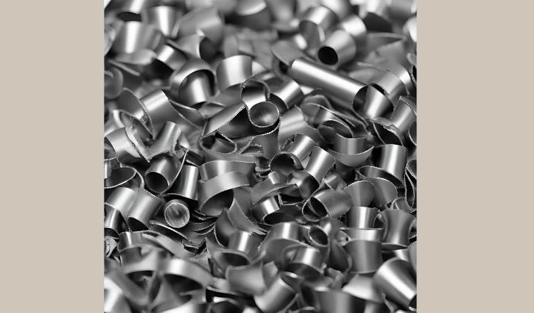 SCORE WP3: A pile of metal swarf.